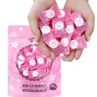 Toalha de Rosto de Viagem Comprimida Descartável