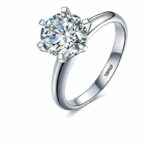 Anel Solitário 18k de Ouro Branco ou Prata