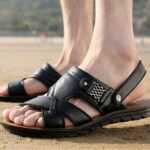 Sandália Masculina de Couro | Confortável e Macia