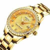 Relógio Nibosi Feminino de Aço Inoxidável