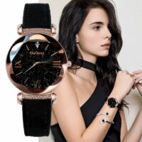 Relógio Luxo Feminino Céu Estrelado Diamante