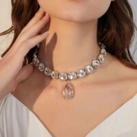 Colar de Pedras Cristal – AquaFina