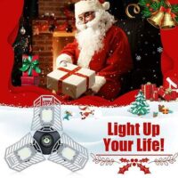 Luz de garagem de três folhas