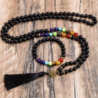 Japamala 7 Chakras + Pulseira – 108 contas