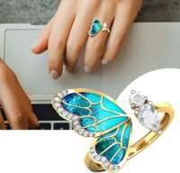 Anel Redimensionável de Borboleta – Nature Life