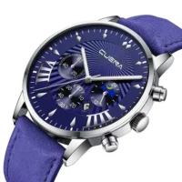 Relógio Curren Masculino Fashion Esportivo em Couro