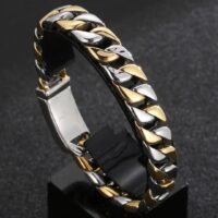 Pulseira Masculina Premium em Aço Inoxidável – Steel