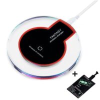 Carregador de Celular Sem Fio 5V + Adaptador Grátis