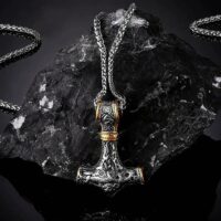 Amuleto Nórdico em Aço Inoxidável – Donar God