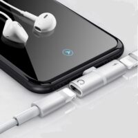 Adaptador para iPhone de Fone e Carregador