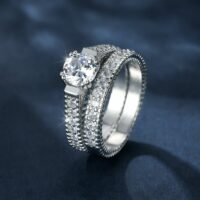 Duo de Anéis Femininos de Luxo – Radiance