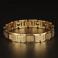 Pulseira Banhada a Ouro – Magnetic Power