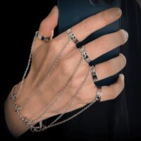 Pulseira com Anéis Punk – Boom Metal