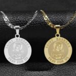 Colar em Aço Inoxidável – Medalha de Santa Bárbara
