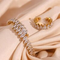 Conjunto de Luxo Cravejado em Zircônias – Pure Glamour