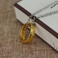 Anel de Tungstênio com Corrente – Anel de Sauron