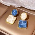 Brinco Feminino Clássico – Blue Wave