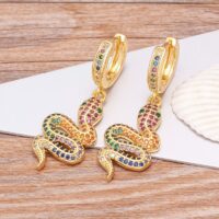 Brinco de Cobra Banhado a Ouro 14k – Color Snake