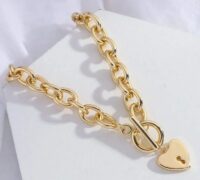 Colar com Pingente – Lock Heart