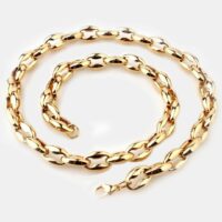 Corrente Masculina em Aço Inoxidável – Ouro Real