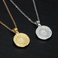 Corrente com Pingente de São Bento – Banhada a Ouro ou Prata