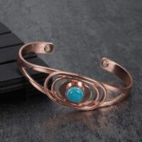 Pulseira Magnética com Turquesa – Aquamarine