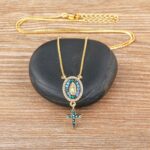 Colar Virgem Maria Banhado a Ouro – Divina Proteção