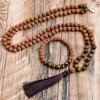 Conjunto Japamala e Pulseira de Contas Naturais – Pranidhana