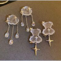 Brinco Feminino em Resina – Silver Dreams