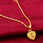 Colar Banhado a Ouro 18k – Golden Heart