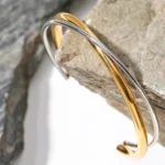 Pulseira Geométrica Banhada a Ouro 18k – Modern Glam