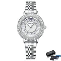 Relógio de Luxo Feminino Cravejado