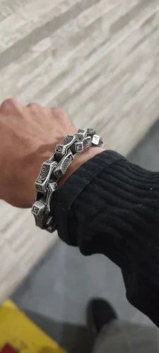 Pulseira Masculina em Aço Inoxidável – Alpha Iron photo review