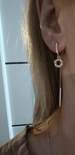 Brinco Pendente Banhado a Ouro Rosê – Aurum Elegance photo review