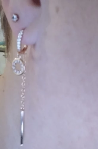 Brinco Pendente Banhado a Ouro Rosê – Aurum Elegance photo review