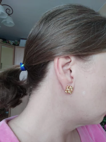 Brinco Feminino em Cobre – Corda Trançada photo review