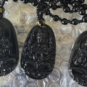 Colar em Obsidiana Negra – Buda photo review