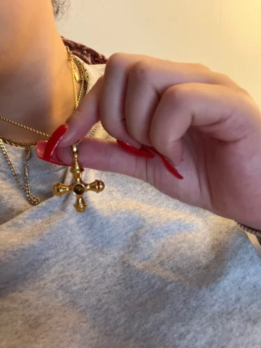 Colar Olho de Tigre Banhado a Ouro 18k – Elegant Serenity photo review