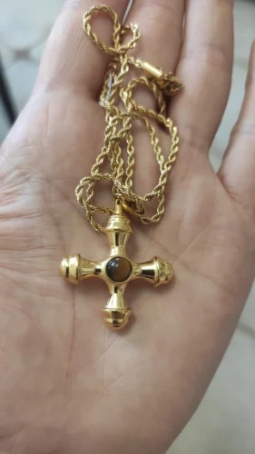 Colar Olho de Tigre Banhado a Ouro 18k – Elegant Serenity photo review