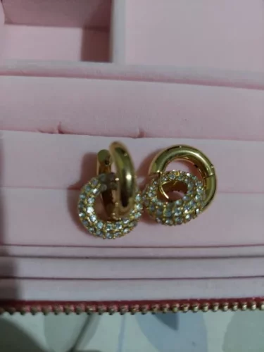 Brinco Argolinha Banhado a Ouro 18k – Elegant Shine photo review