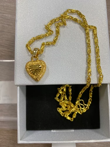 Colar Banhado a Ouro 18k – Golden Heart photo review