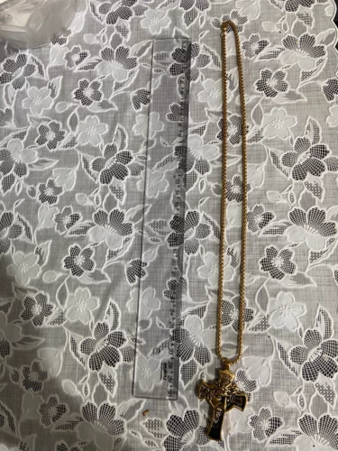 Corrente com Crucifixo Banhado a Ouro 18k – INRI photo review