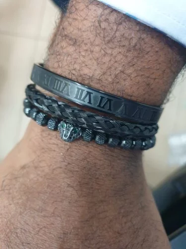 Kit de Pulseiras Masculinas Premium – King Panther photo review