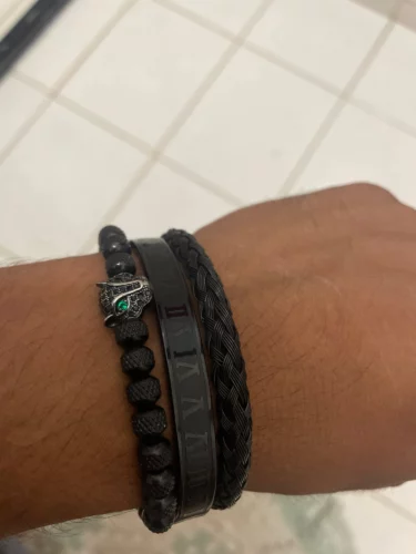 Kit de Pulseiras Masculinas Premium – King Panther photo review
