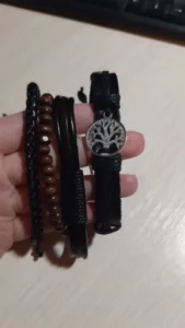 Kit 4 Pulseiras de Couro Ajustáveis – Modern Leather photo review