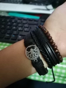 Kit 4 Pulseiras de Couro Ajustáveis – Modern Leather photo review