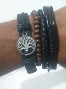 Kit 4 Pulseiras de Couro Ajustáveis – Modern Leather photo review