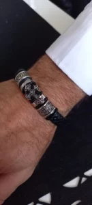 Pulseira em Couro com Cruz – Leather Cross photo review