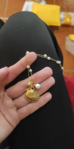 Colar Adornado com Pérolas Estilo Mermaidcore – Ariel photo review