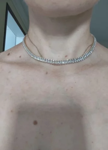 Choker Riviera Baguete Folheado em Ouro – Enlighten photo review